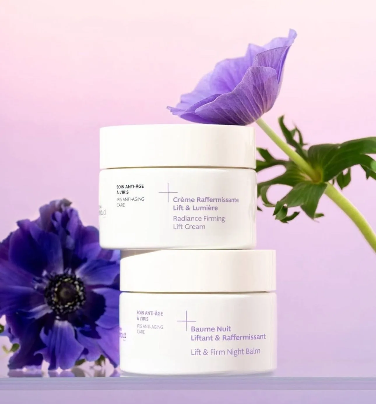 Docteur Renaud creams with flowers